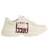 Gucci Rhyton Sneakers / Trainers Beige / Cream / Wine Red